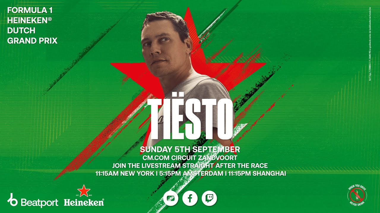 ​ Tiësto Live From Circuit Zandvoort With Heineken And Formula 1 :  @beatport  Live